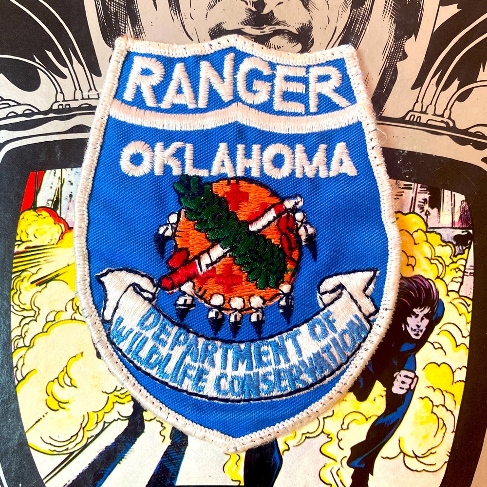 Vintage Oklahoma Department of Wildlife Ranger Uniform Patch